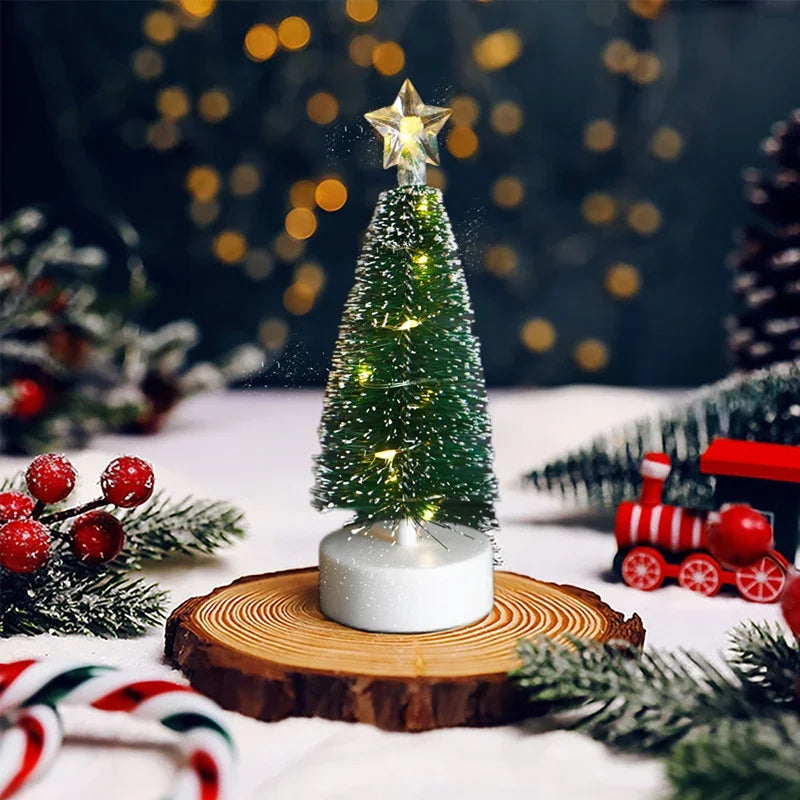 Trendbay 18cm Mini LED Christmas Tree with Warm White Lights