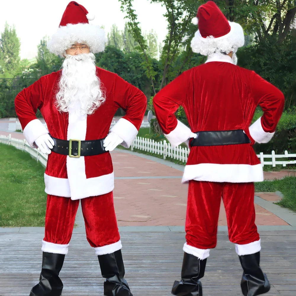 Trendbay Men's Santa Claus Christmas Costume Set Adult 4XL