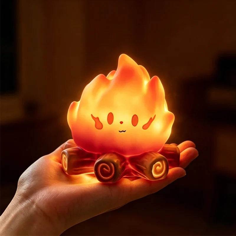 Trendbay Mini Cartoon Campfire LED Night Light Cute Silicone-Style