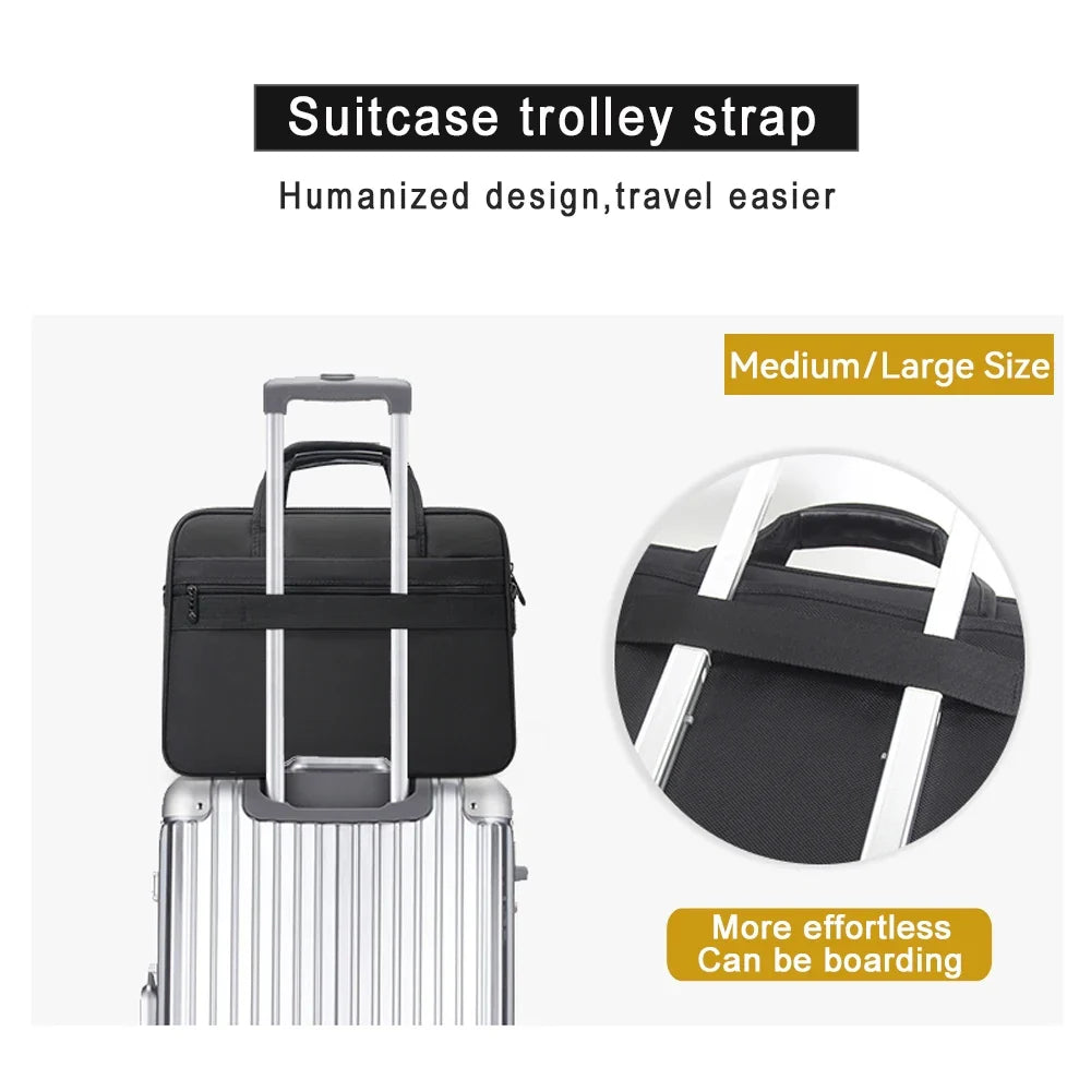 Trendbay Large Capacity Laptop Briefcase Messenger Bag