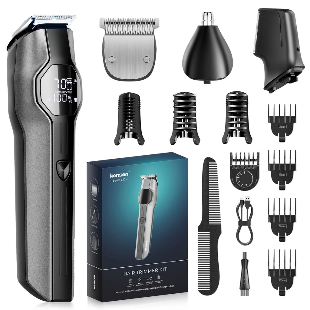 Trendbay 4-In-1 Cordless Hair Clipper Grooming Kit