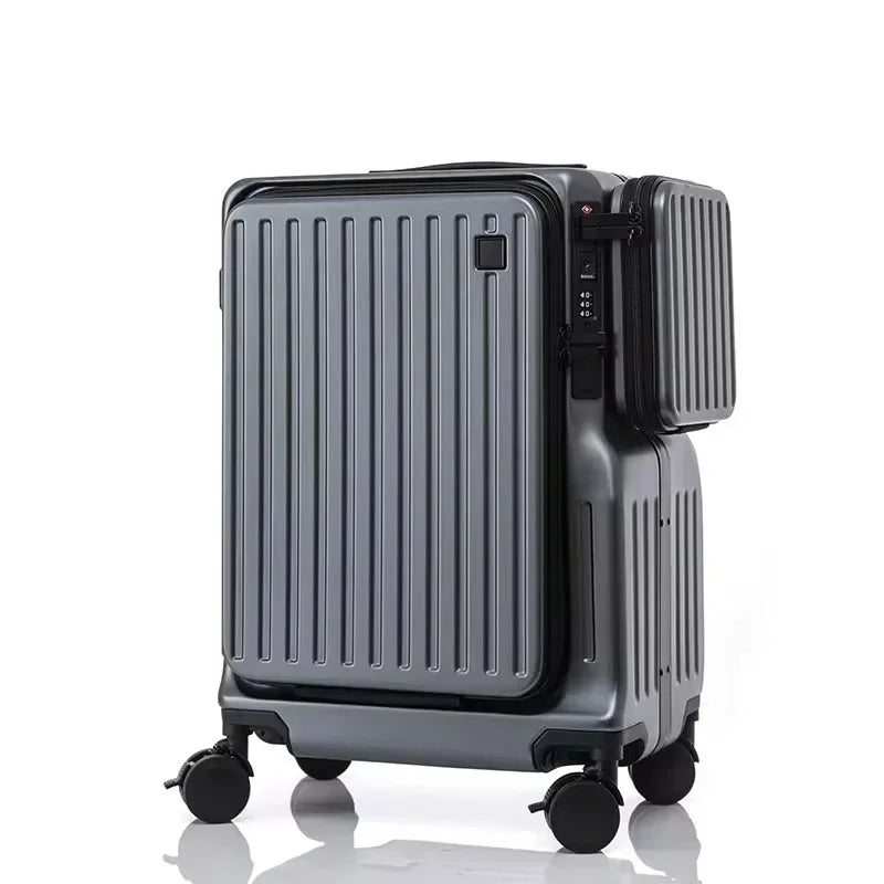 Trendbay 20-Inch Front Opening Carry-On Suitcase