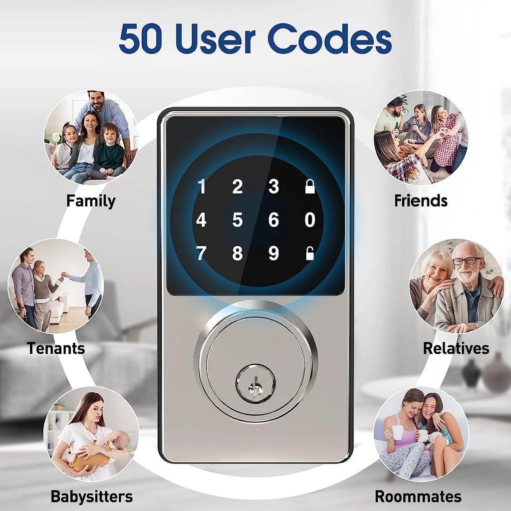 Trendbay Smart Door Lock Keyless Entry Touchscreen