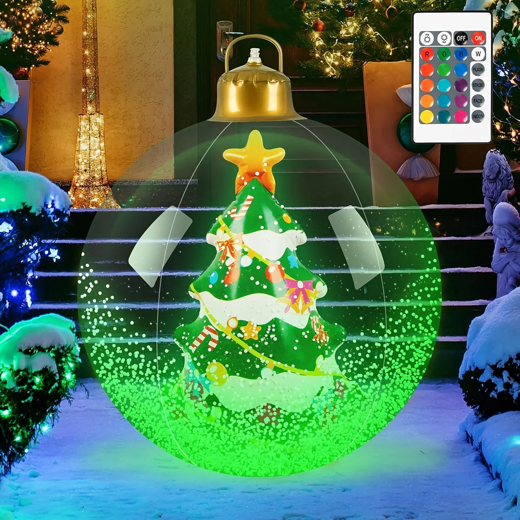 Trendbay Inflatable Christmas Decoration Ball with LED Lights