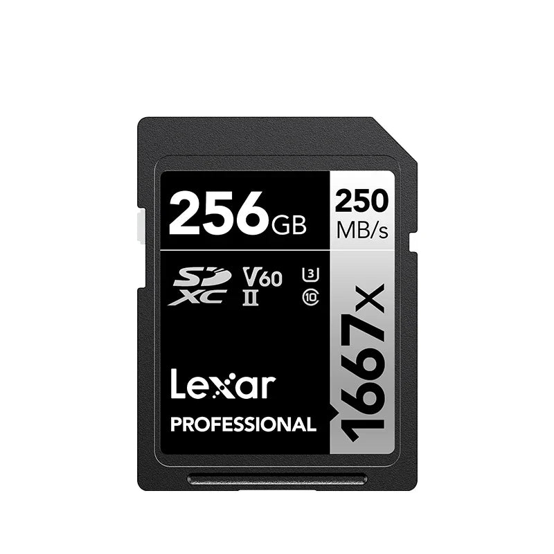 Trendbay Lexar Professional 1667x 256GB SDXC Memory Card UHS-II U3 V60 Class 10