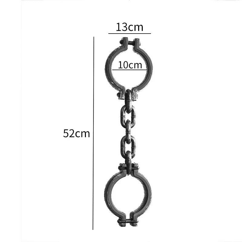 Trendbay Halloween Plastic Handcuffs & Fetters Prop 52CM