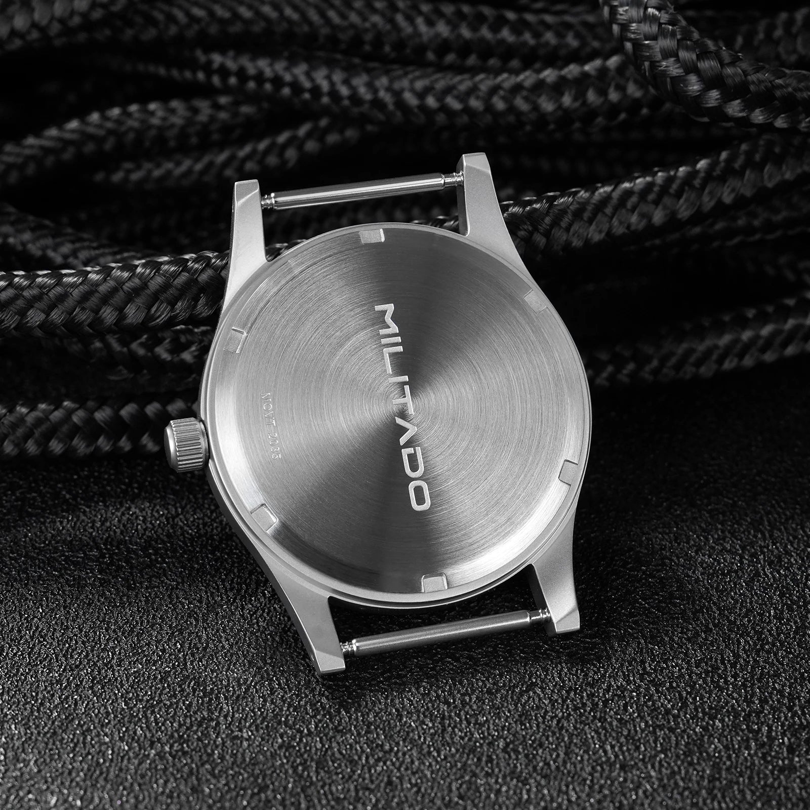 Trendbay 38mm Vintage Military Quartz Watch with Sapphire Crystal & 100M Water Resistance