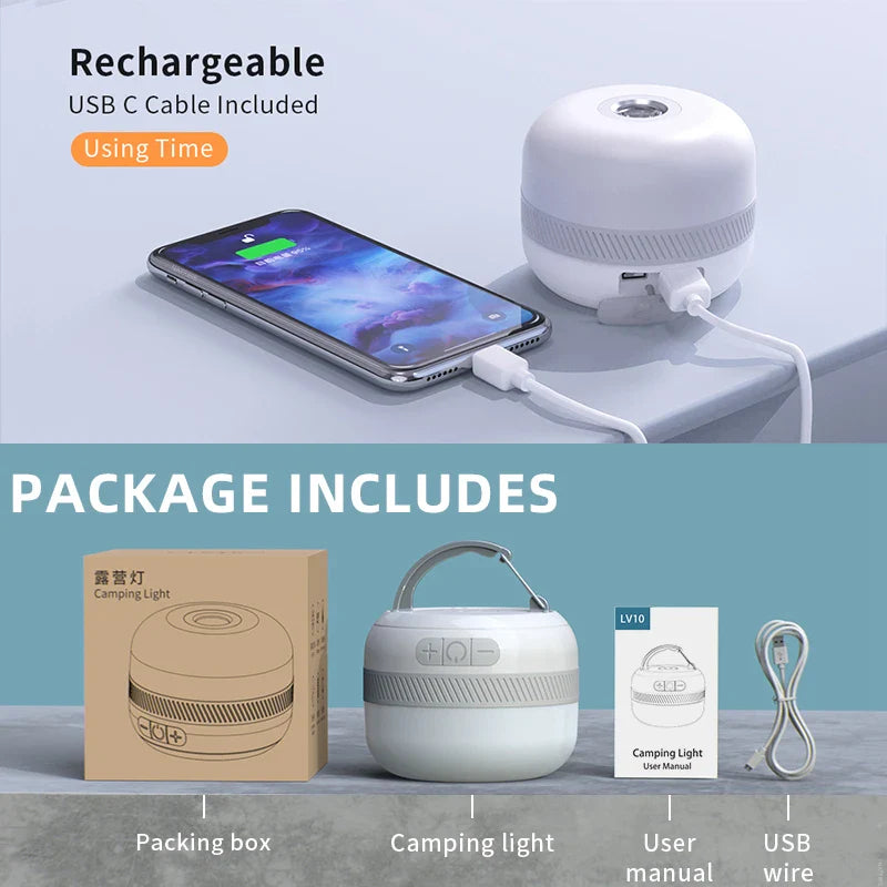 Trendbay Outdoor LED Camping Lantern 5200mAh