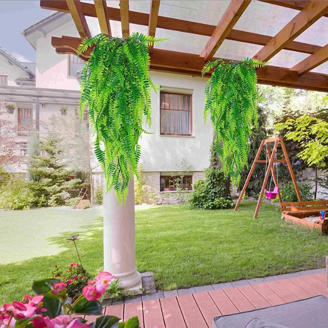 Trendbay 80cm Artificial Plant Vine Hanging Plastic Leaf Grass Garland