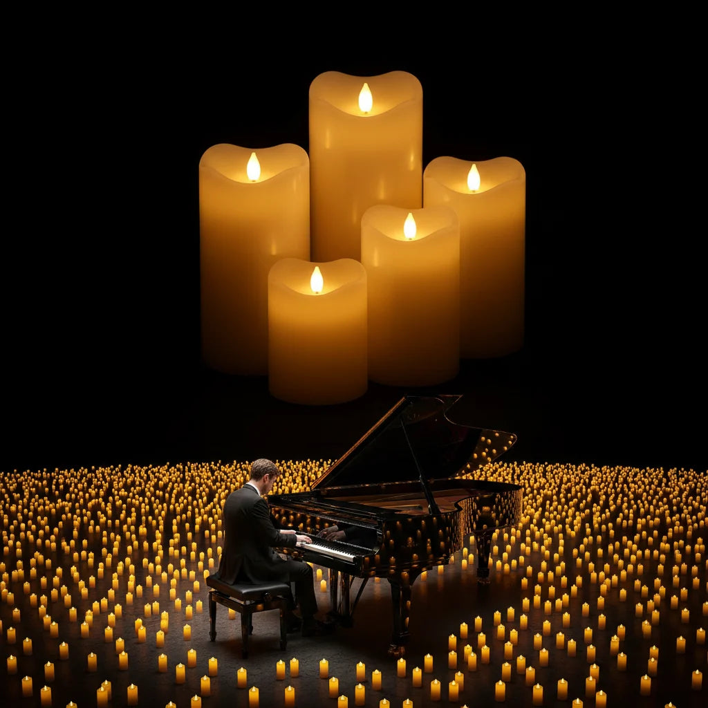 Trendbay Flameless LED Flickering Candles Set