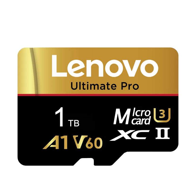 Trendbay Lenovo 1TB MicroSD Memory Card with SD Adapter – Class 10 UHS-II A1 V60 TF Flash Card