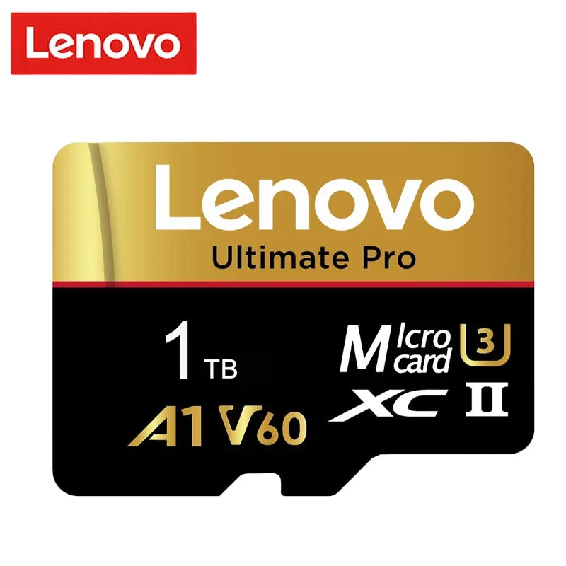 Trendbay Lenovo 1TB MicroSD Memory Card with SD Adapter – Class 10 UHS-II A1 V60 TF Flash Card