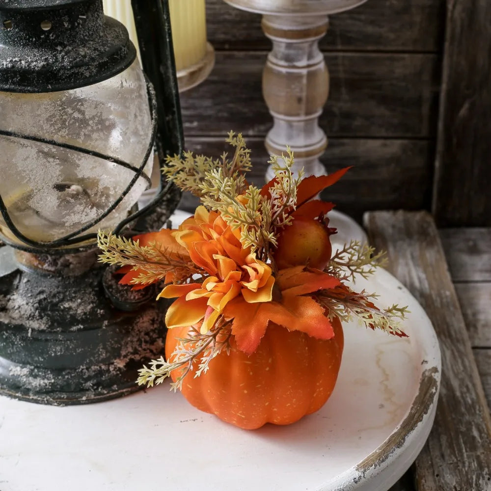 Trendbay Artificial Pumpkin Chrysanthemum Autumn Tabletop Decoration