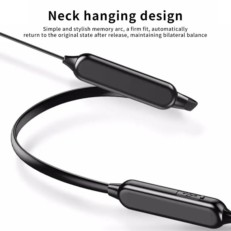 Trendbay Wireless 9D Bluetooth Neckband Headset Black