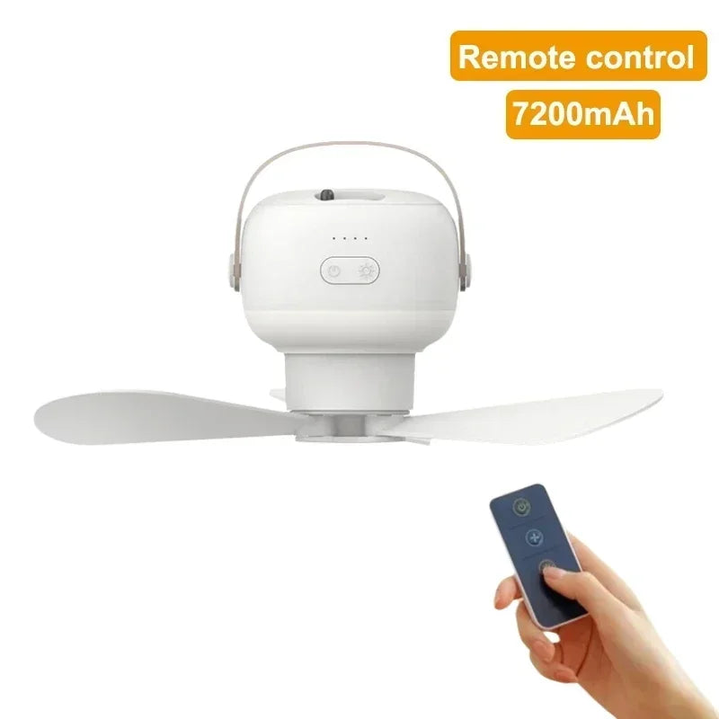 Trendbay Portable Camping Ceiling Fan with Remote Control