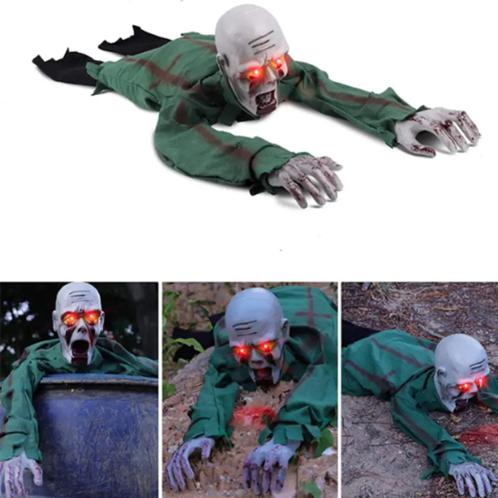 Trendbay Electric Halloween Crawling Ghost 110CM Voice-Activated Zombie