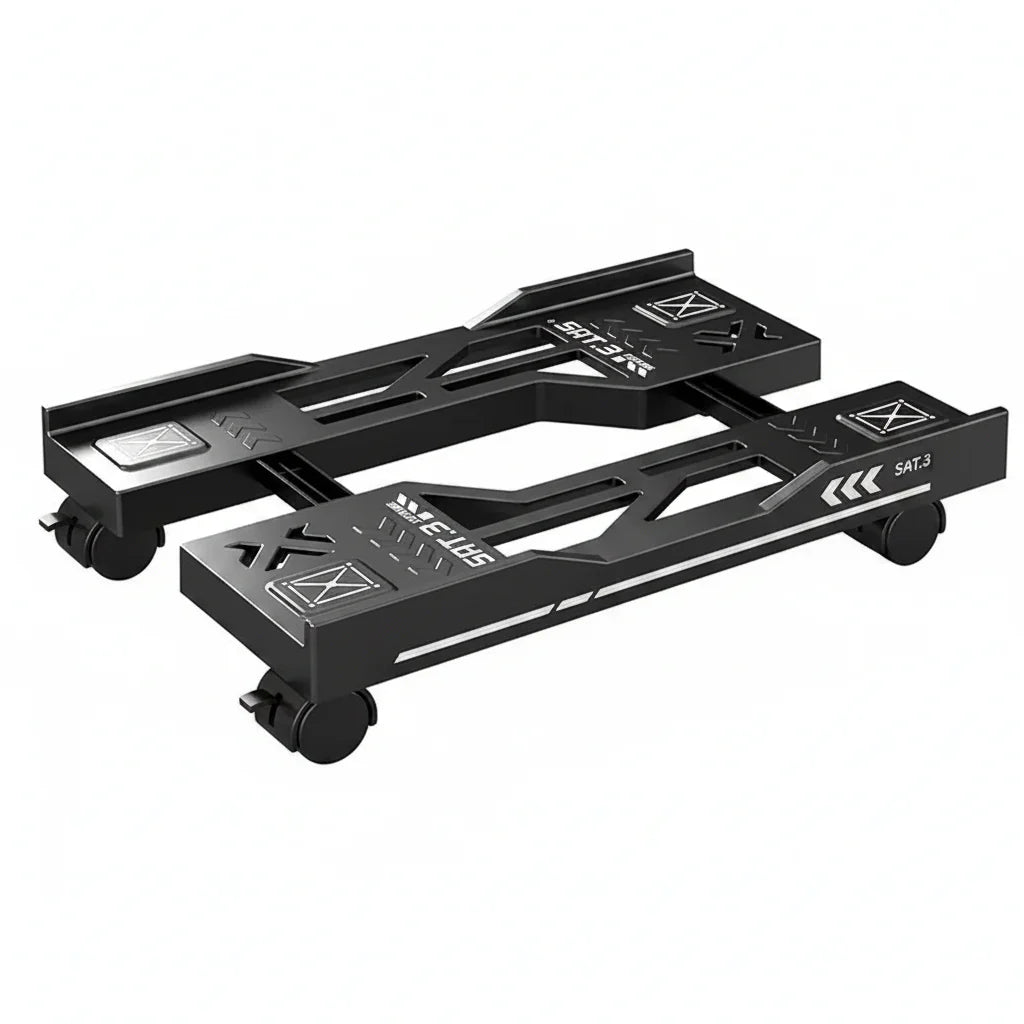 Trendbay Adjustable CPU Stand with Rolling Wheels