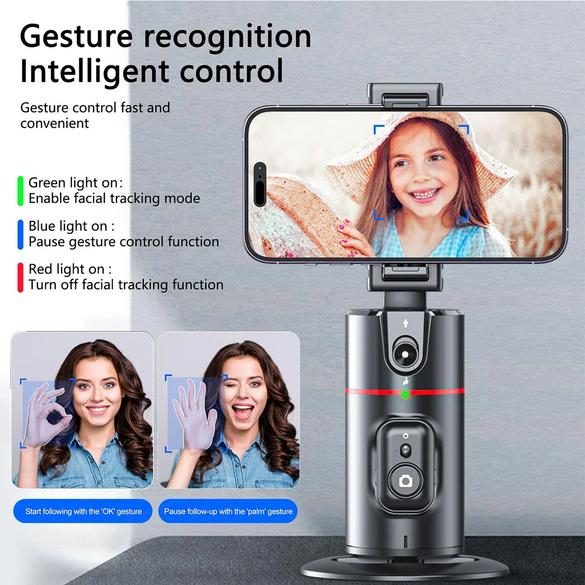 Trendbay 360° Auto Face Tracking Phone Holder Stand