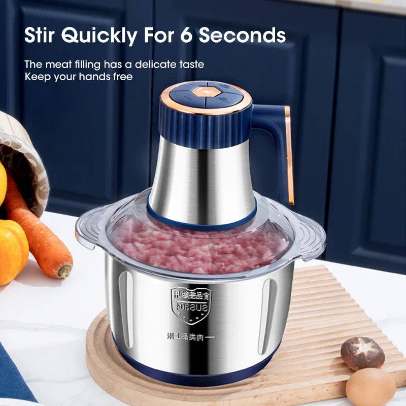 Trendbay 5L Electric Meat Grinder & Food Processor (Stainless Steel)