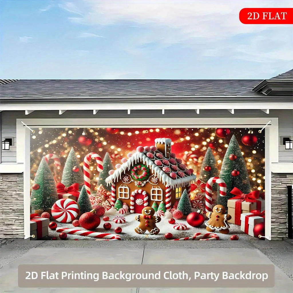 Trendbay Super Large Gingerbread House Backdrop