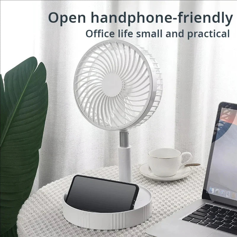Trendbay Retractable USB Rechargeable Mini Fan