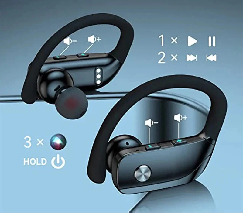 Trendbay Wireless Bluetooth EarHook Headset with LED Display