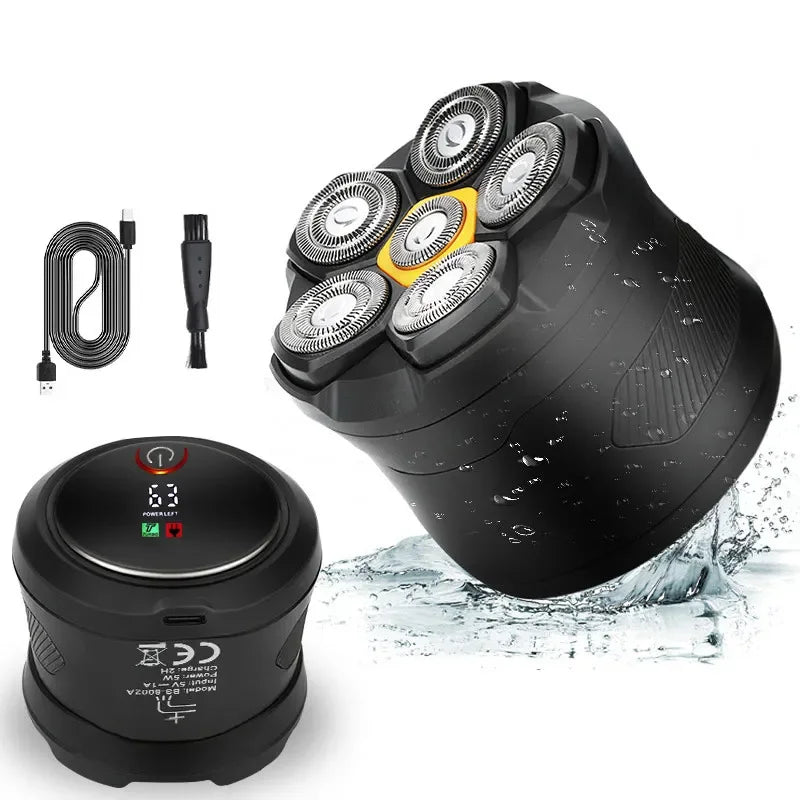 Trendbay Titanium 6D Magnetic Electric Head Shaver