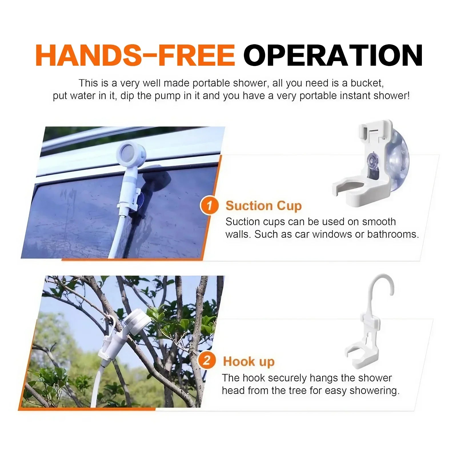 Trendbay Portable Rechargeable Outdoor Shower