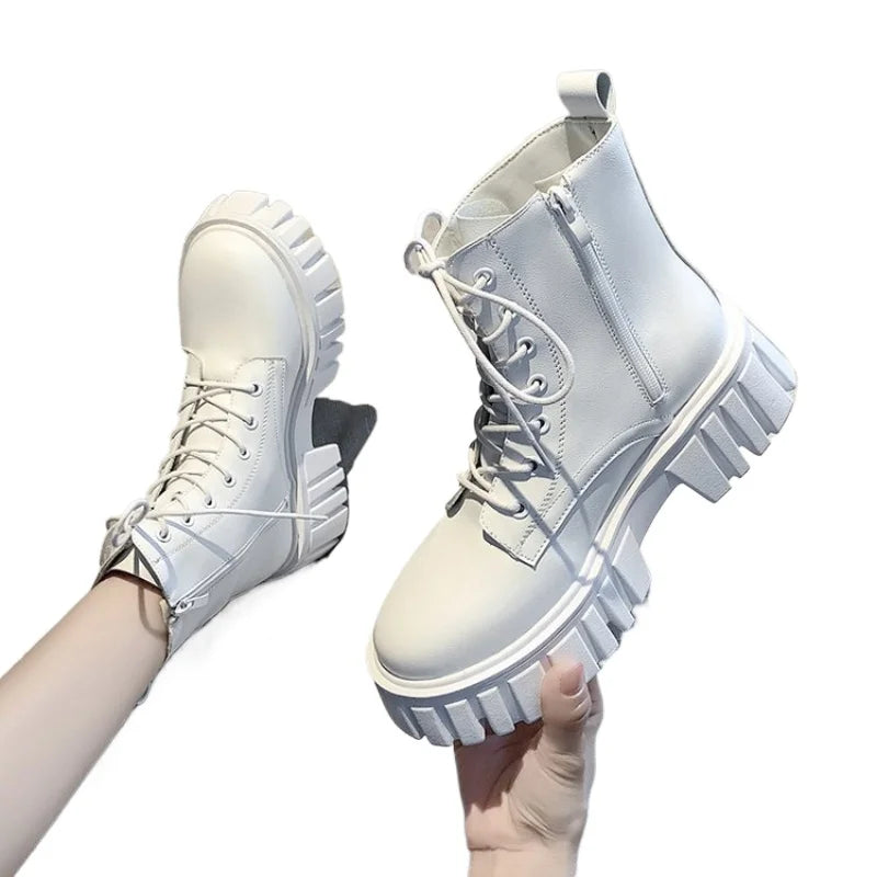 Trendbay Women's Leather Walking Boots