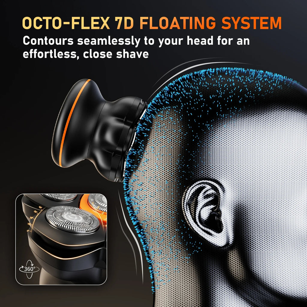 Trendbay 7D Electric Head Shaver for Bald Men