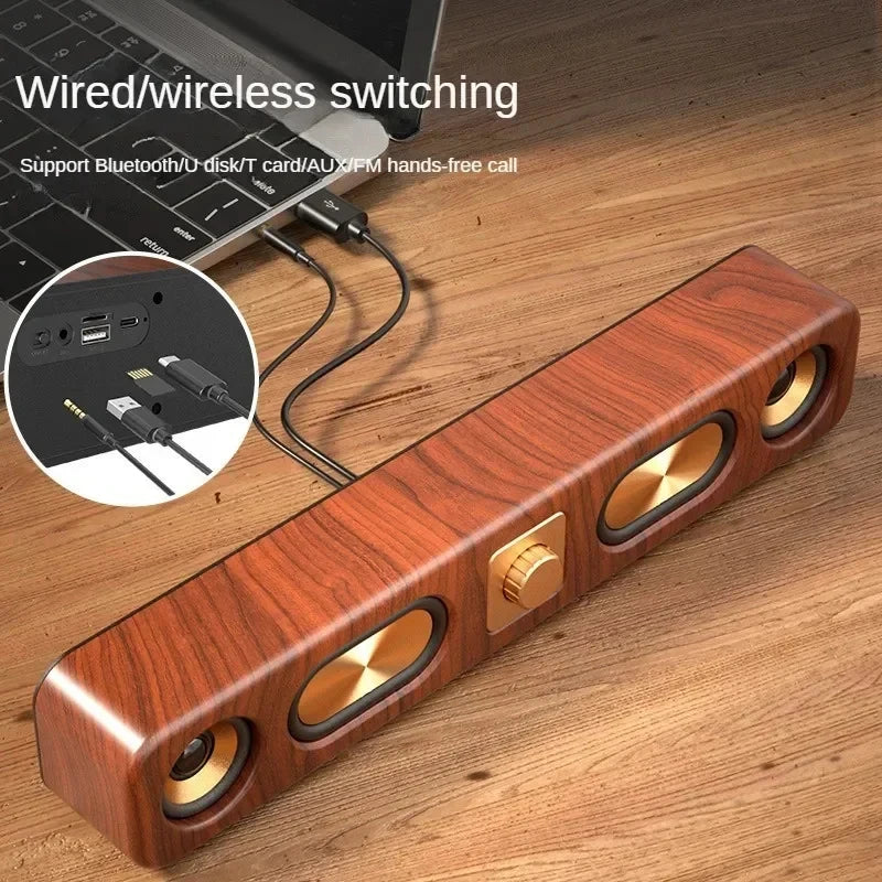 Trendbay Portable Bluetooth Speaker Soundbar USB TF AUX