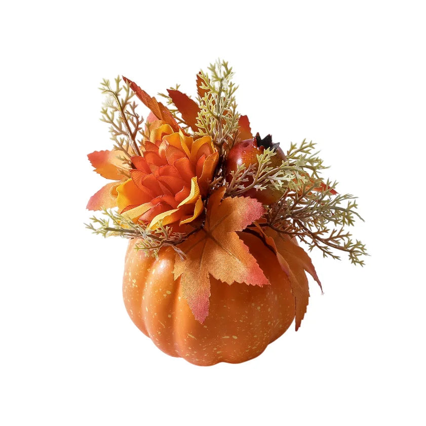 Trendbay Artificial Pumpkin Chrysanthemum Autumn Tabletop Decoration