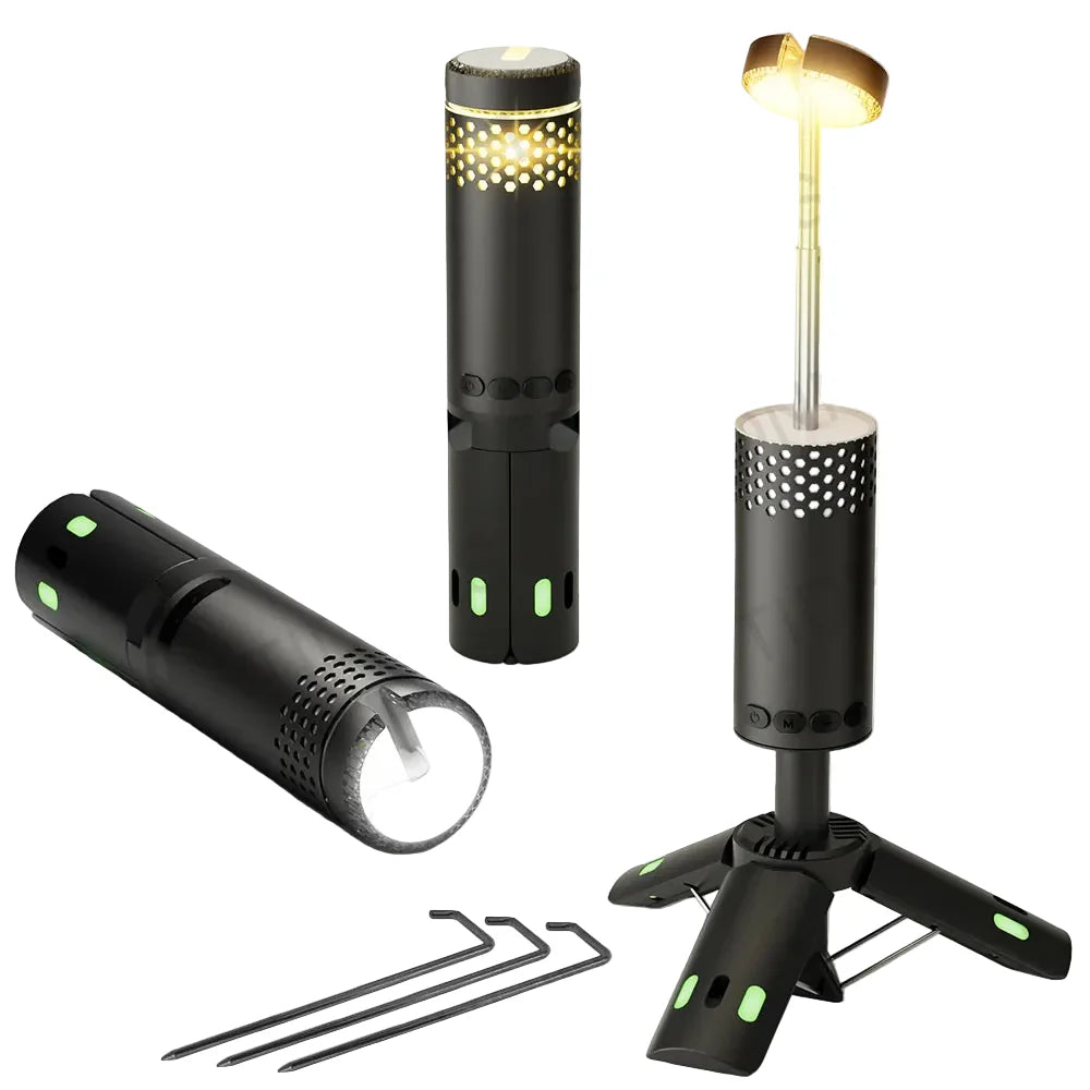 Trendbay 10000mAh Telescopic Camping Light with Magnetic Tripod