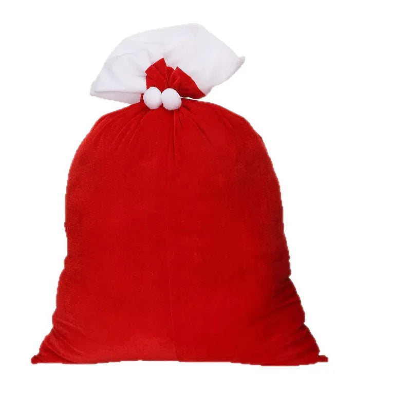 Trendbay Santa Claus Christmas Gift Sack – Red Cotton