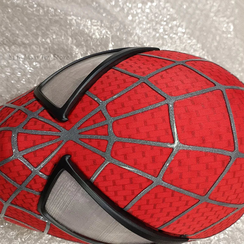 Trendbay Tobey-Style Spider-Man 3D Cosplay Mask Faceshell & Detachable Lenses Red