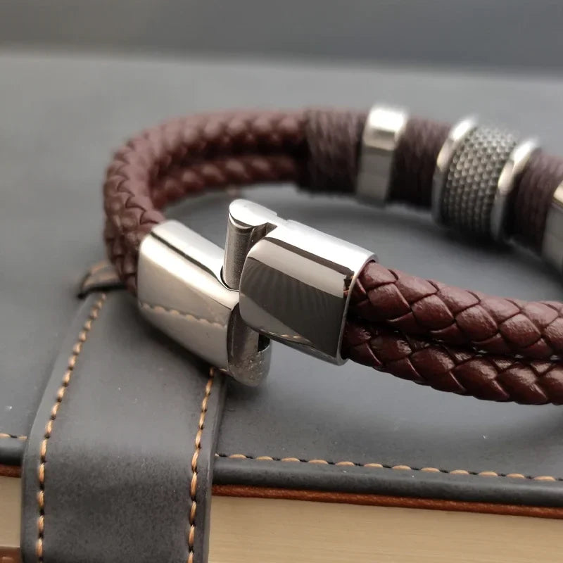 Trendbay Vintage Multilayer Leather Men's Bracelet
