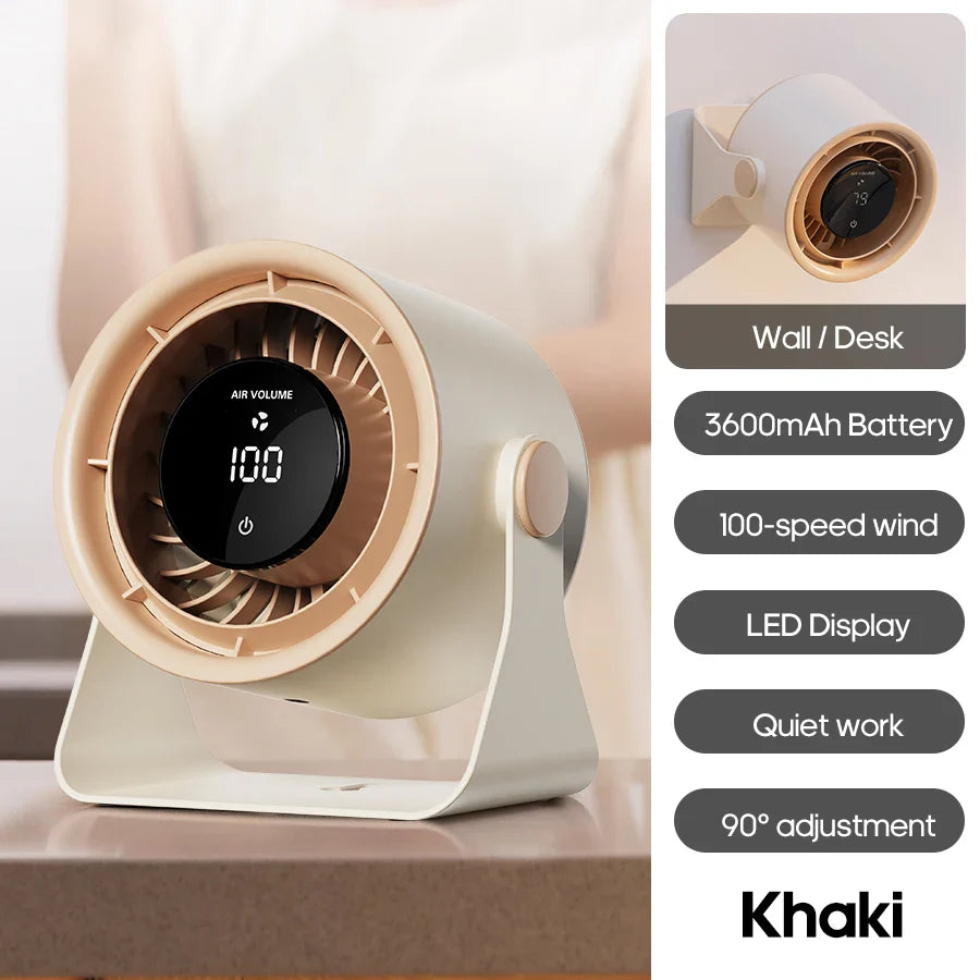 Trendbay Portable Desktop and Wall-Mounted Fan