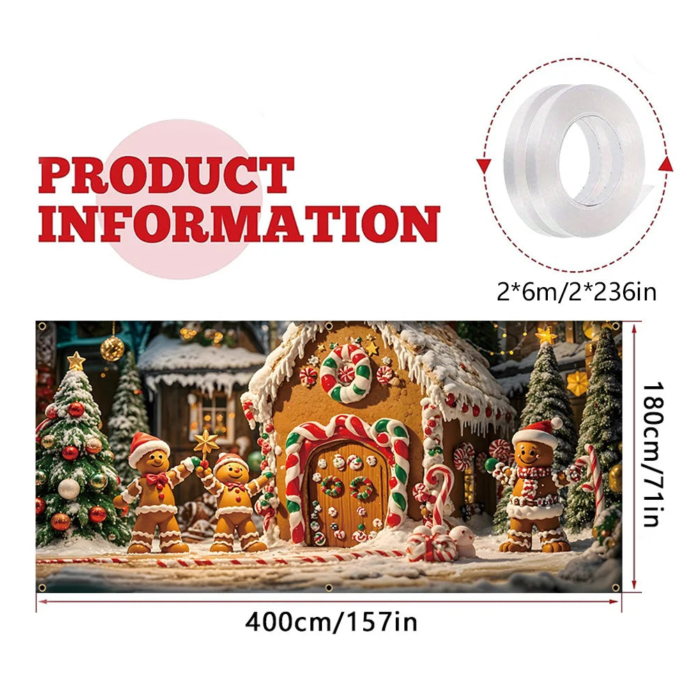 Trendbay Christmas Gingerbread Door Banner