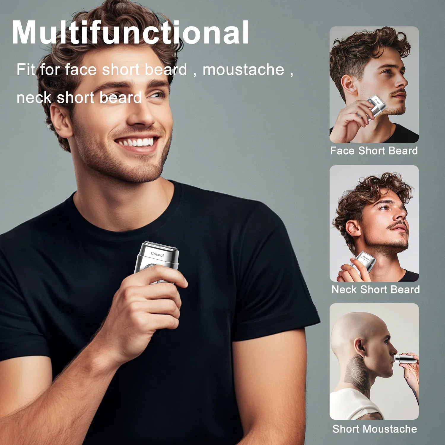 Trendbay Portable Mini Electric Shaver for Men