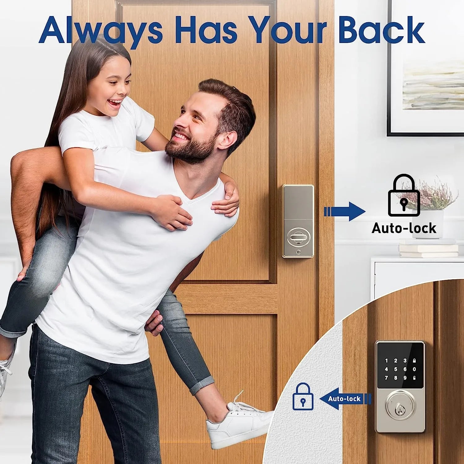 Trendbay Smart Door Lock Keyless Entry Touchscreen