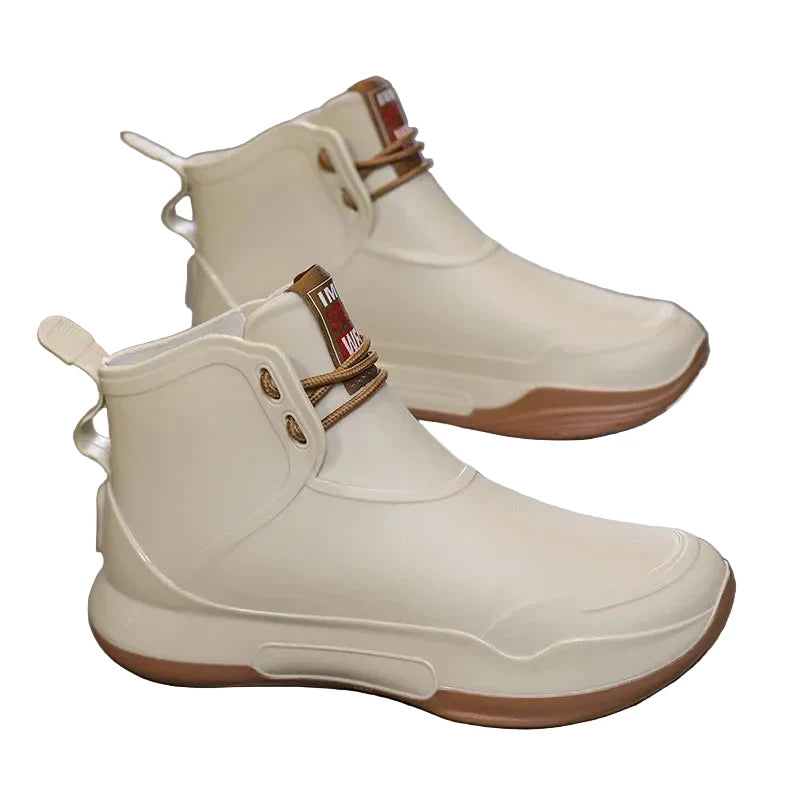 Trendbay Men's Mid-Calf Waterproof Rain Boots