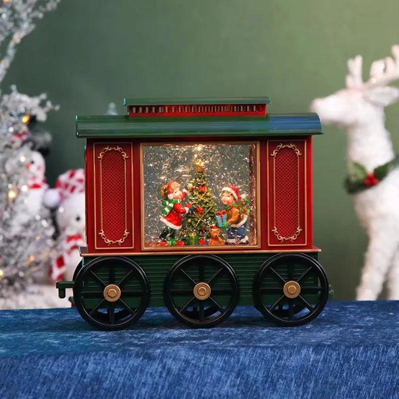 Trendbay Christmas Train LED Snow Globe Lantern