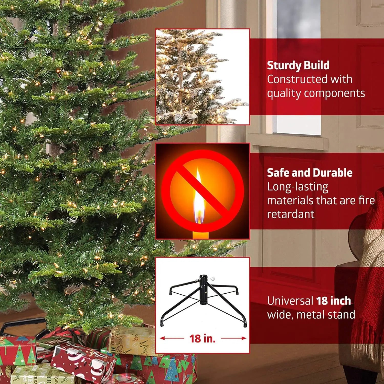 Trendbay Artificial Christmas Tree with Lights