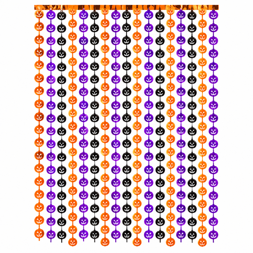 Trendbay Runtowo 1 × 2M Pumpkin Foil Fringe Backdrop