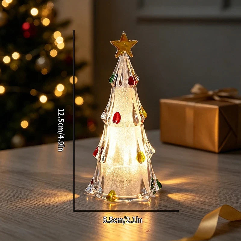Trendbay Set of 3 Crystal-Style Christmas Tree Night Lights – Mini