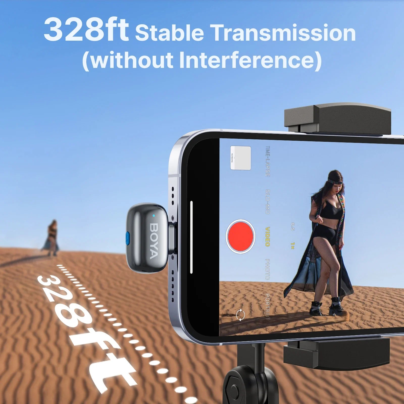 Trendbay Mini Wireless Lavalier Microphone AI Noise Reduction USB-C