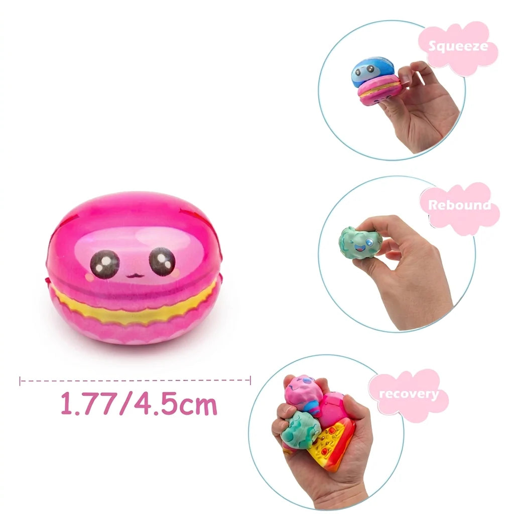 Trendbay 12pcs Mini Slow-Rising Squishy Toy Set Random Food & Fries