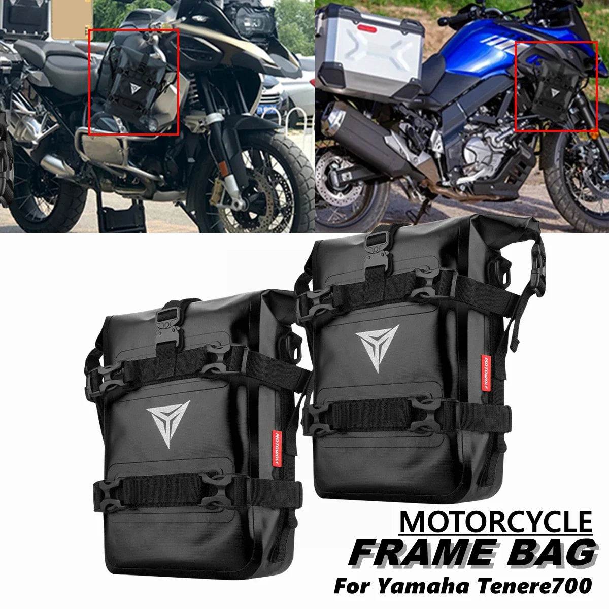 Trendbay Waterproof Crash Bar Tool Bag for Yamaha Tenere 700