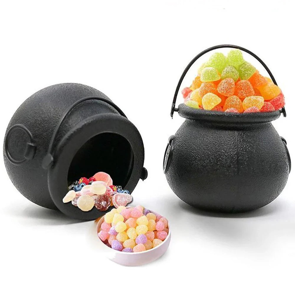 Trendbay 6-Piece Mini Halloween Witch Cauldron Decoration