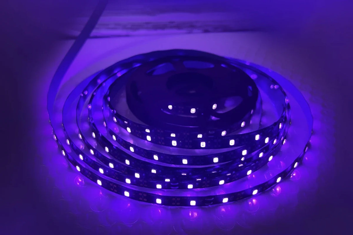Trendbay 5M USB UV LED Strip Light – 395–405nm Blacklight Glow-in-the-Dark